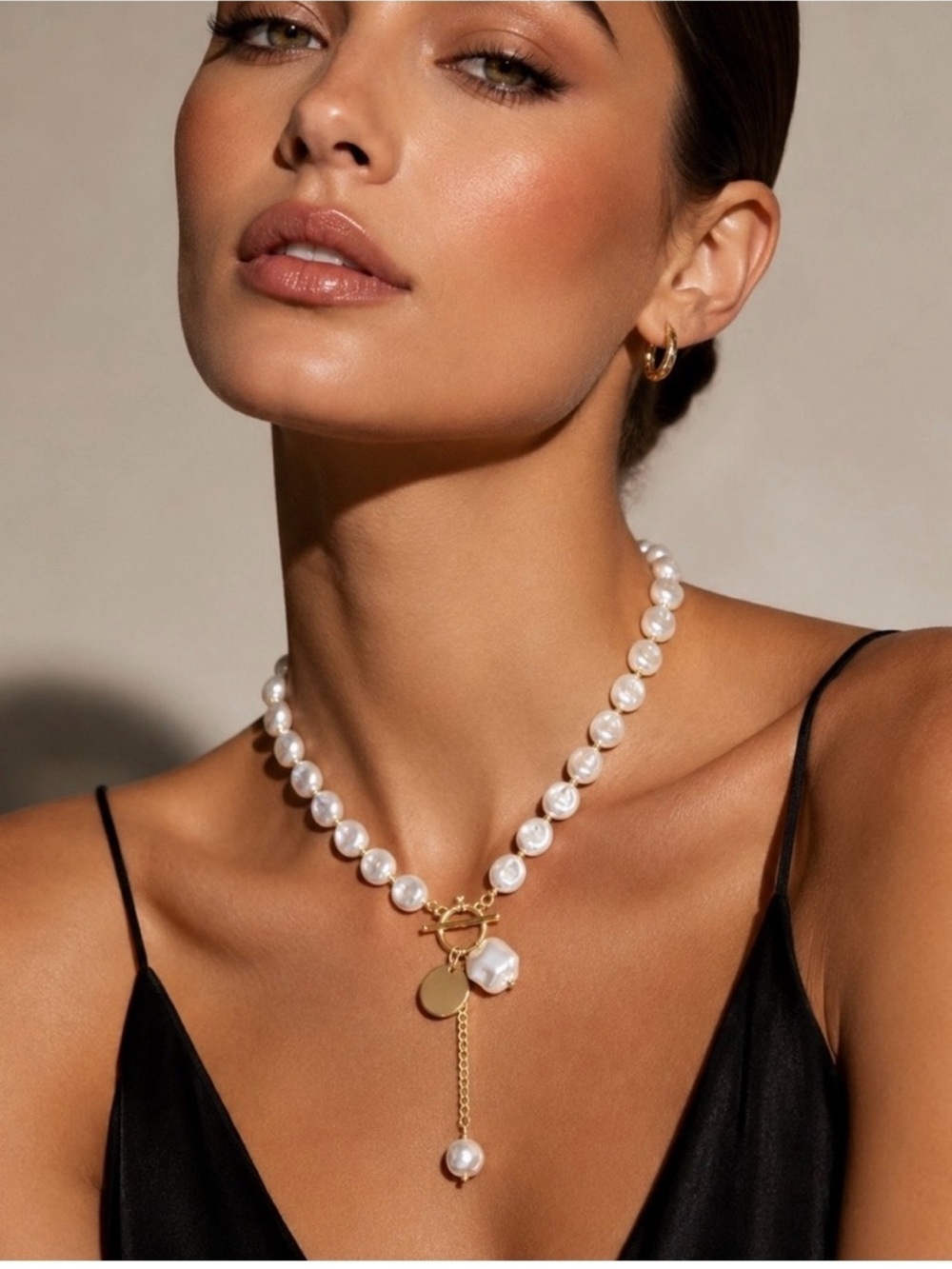Mayamar Fresh Water Pearl Toggle Necklace